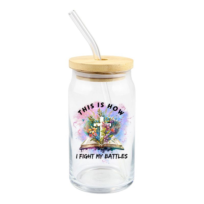 Bible lord Jesus God floral 4” UVDTF Decal D#2