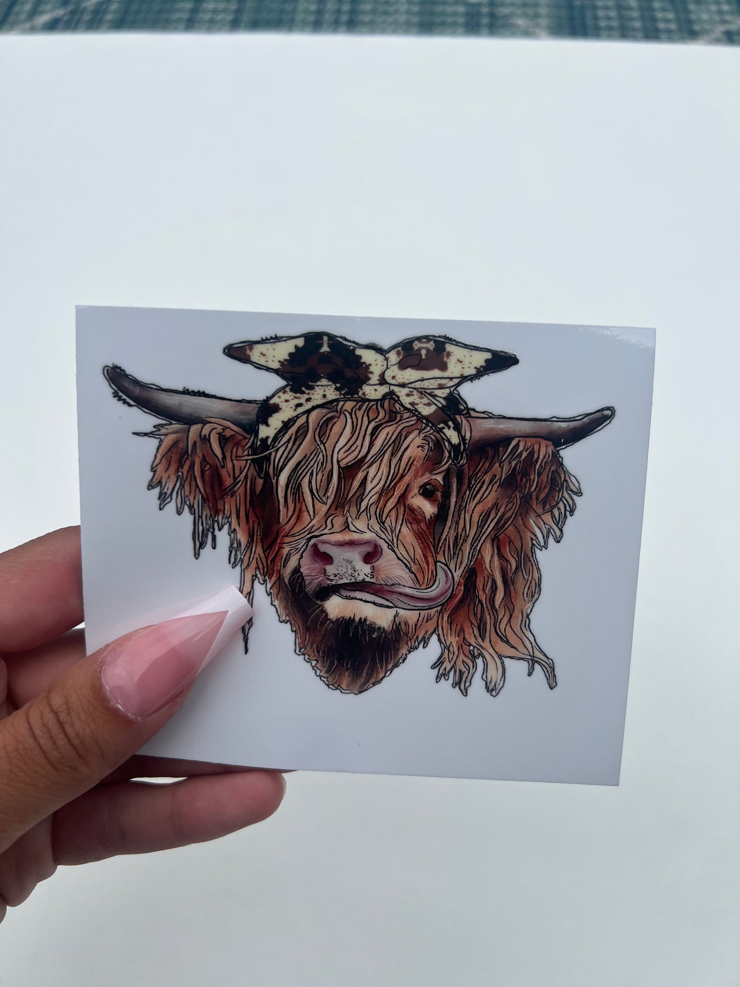 Bison Cow Heifer 4” UVDTF Decal #5