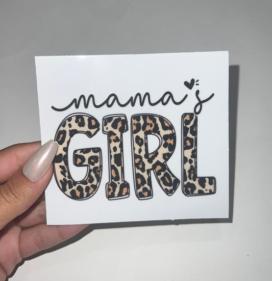 mama girl cheetah 4” UVDTF Decal #5