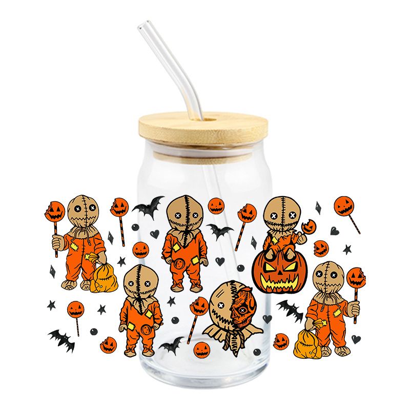 Halloween Pumpkins Bats 16oz cup wrap Ready to apply #250