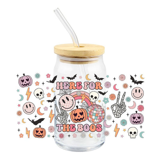 Halloween Spooky Horror Here for the BOO's 16oz cup wrap Ready to apply #H1