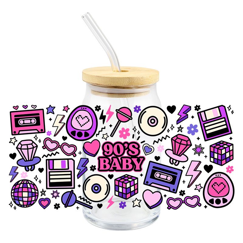 90's 90s baby memories 16oz UVDTF cup wrap #64