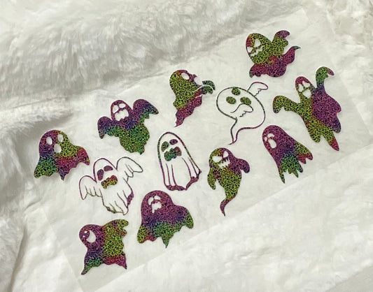 ghost Ghosts Spooky Halloween 16oz cup wrap Ready to apply