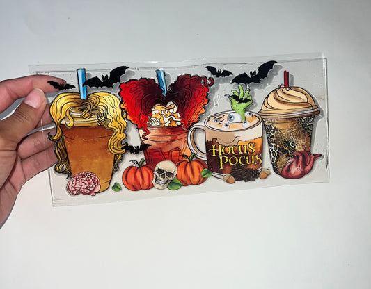 Hocus Pocus coffee cups 16oz Libbey Glass Can Ready to apply | UVDTF #256